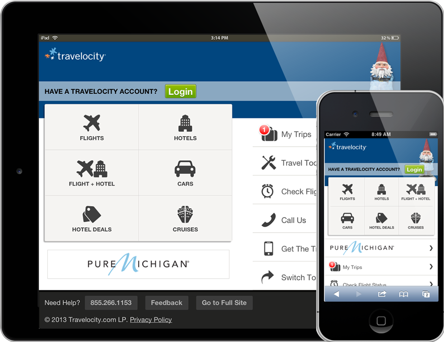 Travelocity Home